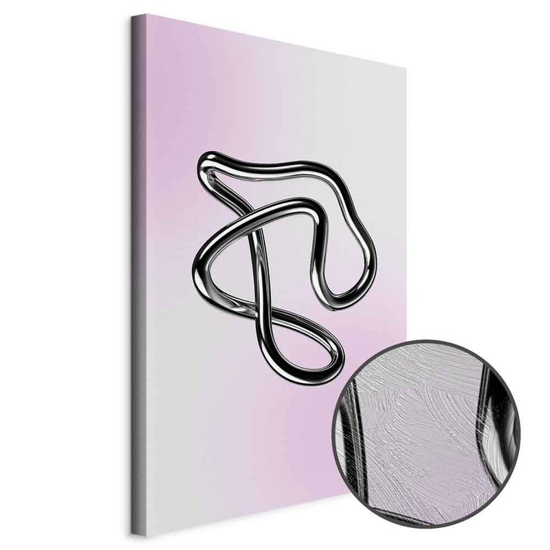 Produktvy av Silver intricacies - fluid. En rund detaljförstoring visar den strukturerade gelytan.
