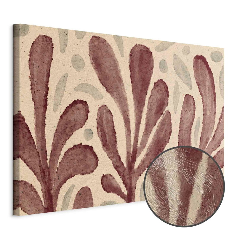 Produktvy av Leaves and spots large. En rund detaljförstoring visar den strukturerade gelytan.