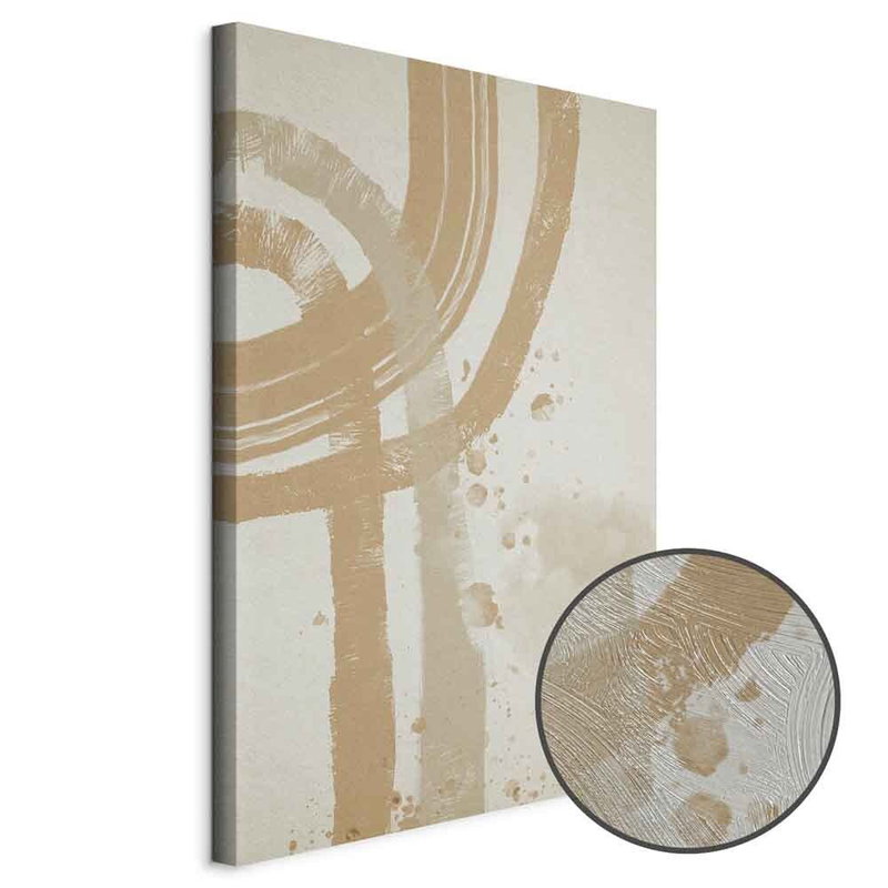 Produktvy av Beige minimalism. En rund detaljförstoring visar den strukturerade gelytan.