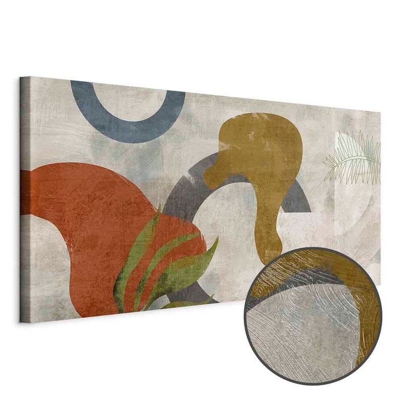 Produktvy av Mirage of shapes. En rund detaljförstoring visar den strukturerade gelytan.