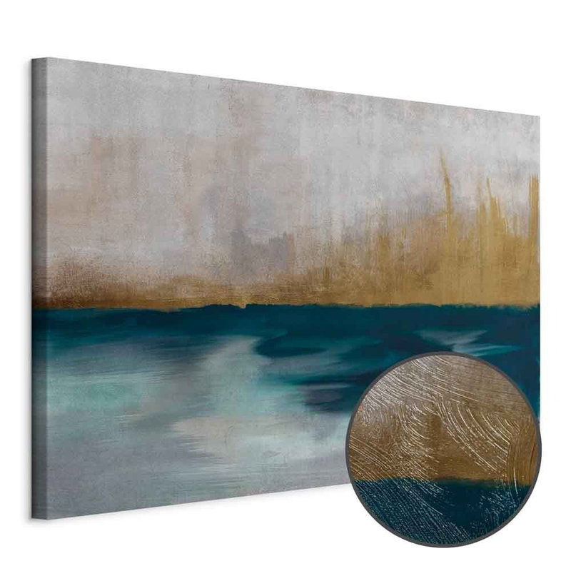 Produktvy av Golden grasses wide. En rund detaljförstoring visar den strukturerade gelytan.
