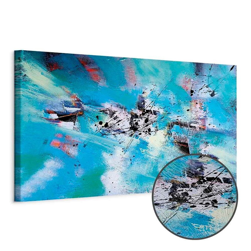 Produktvy av Snow fun narrow. En rund detaljförstoring visar den strukturerade gelytan.
