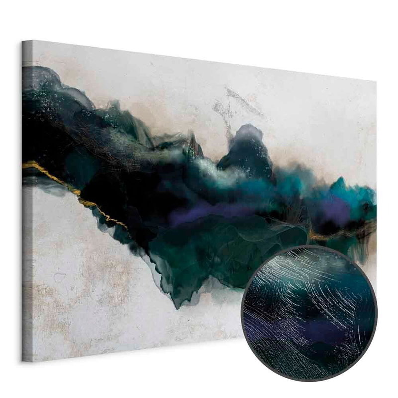 Produktvy av Rift of blue wide. En rund detaljförstoring visar den strukturerade gelytan.