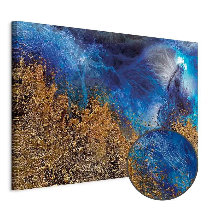 Produktvy av Gold of the ocean wide. En rund detaljförstoring visar den strukturerade gelytan.