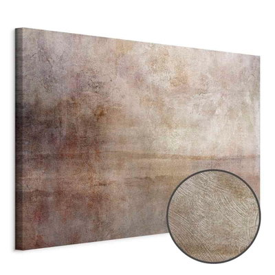 Schuin productaanzicht van Magnetic force. Het motief loopt door over de randen van het canvas. Een ronde detailopname toont het reliëf van het geloppervlak.
