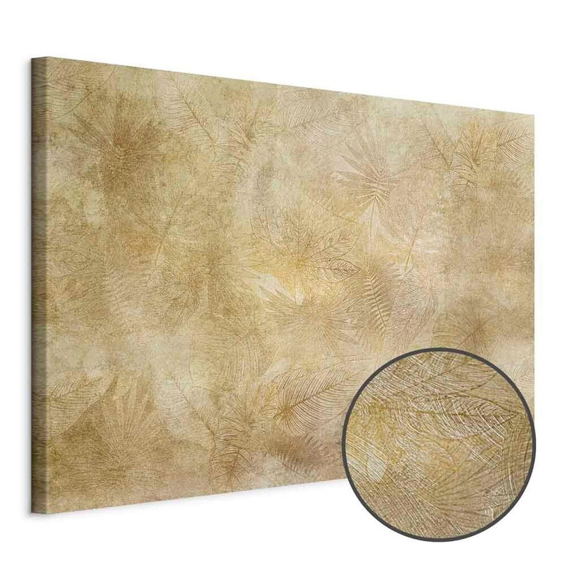 Produktvy av Vintage leaves wide. En rund detaljförstoring visar den strukturerade gelytan.