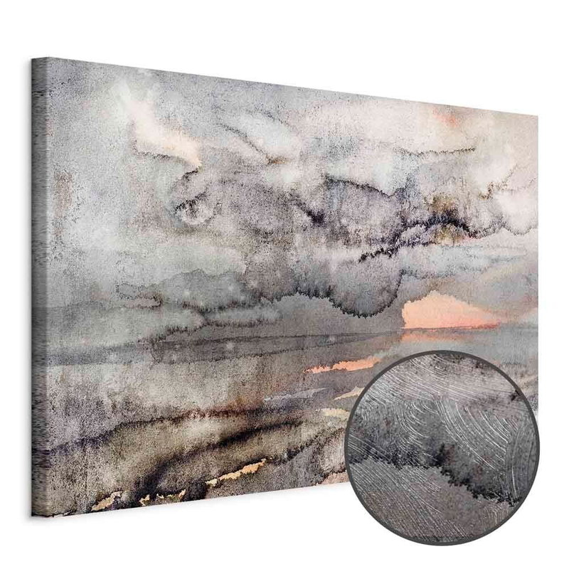 Produktvy av Connected clouds wide. En rund detaljförstoring visar den strukturerade gelytan.