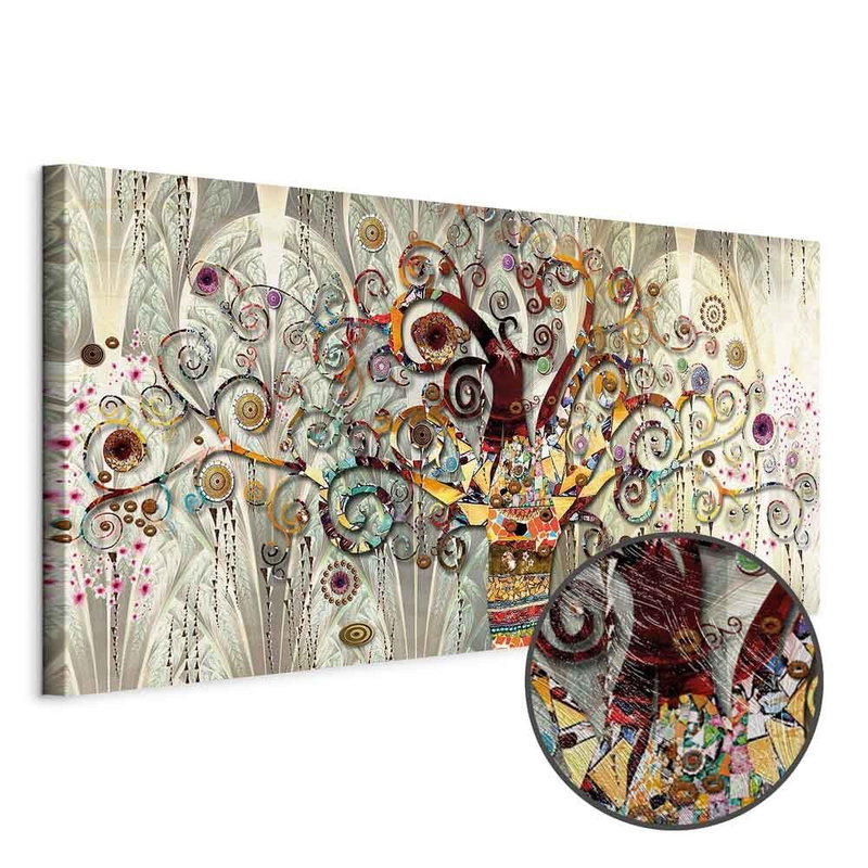 Produktvy av Tree of life narrow. En rund detaljförstoring visar den strukturerade gelytan.
