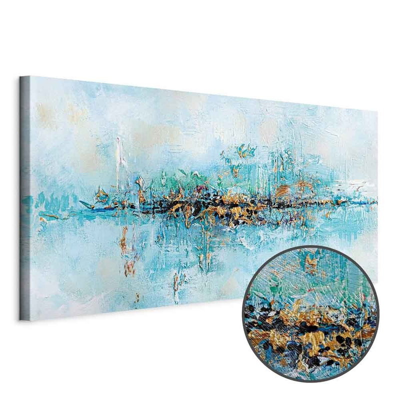 Produktvy av Lagoon wide. En rund detaljförstoring visar den strukturerade gelytan.