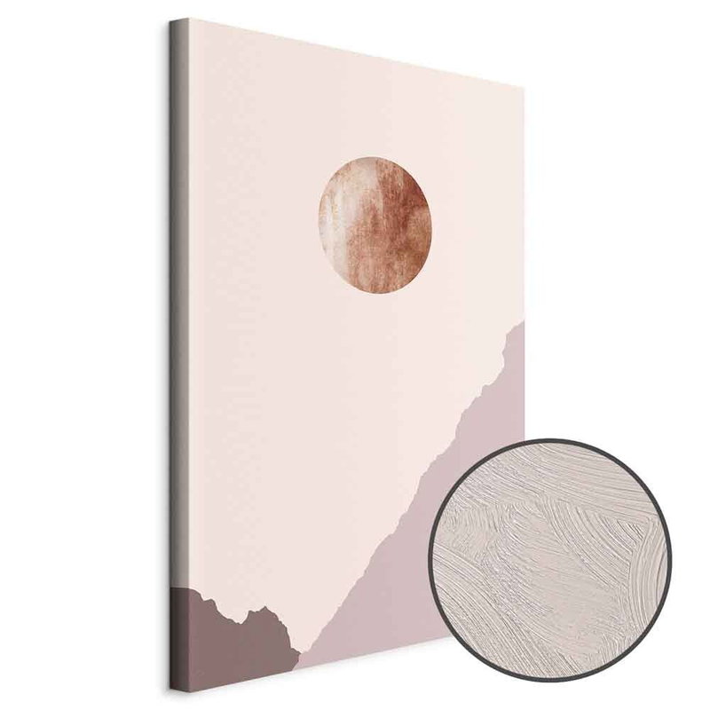 Produktvy av Mountain planet. En rund detaljförstoring visar den strukturerade gelytan.