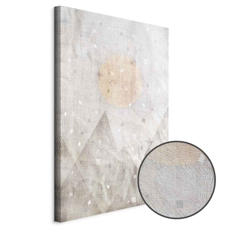 Produktvy av May snow. En rund detaljförstoring visar den strukturerade gelytan.