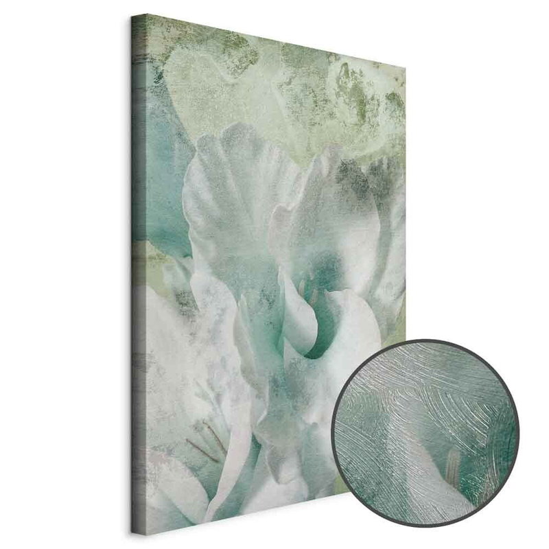 Produktvy av Mint fog. En rund detaljförstoring visar den strukturerade gelytan.