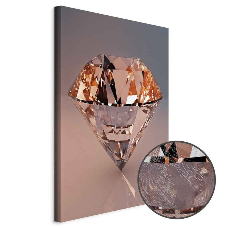 Produktvy av Costly diamond. En rund detaljförstoring visar den strukturerade gelytan.