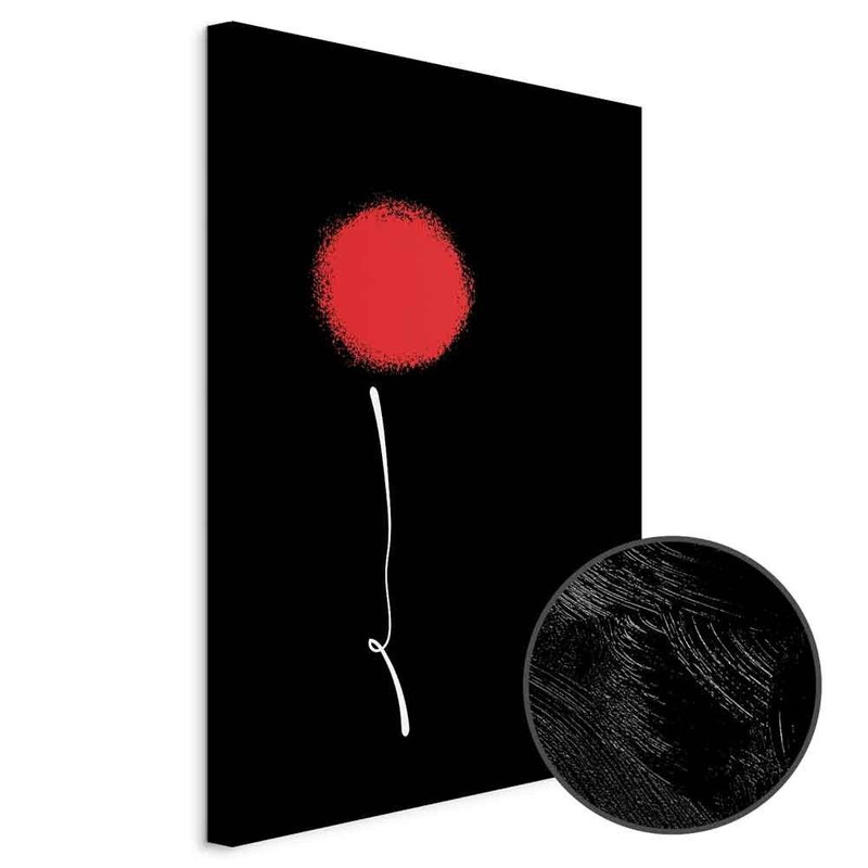 Produktvy av Minimalist flower. En rund detaljförstoring visar den strukturerade gelytan.