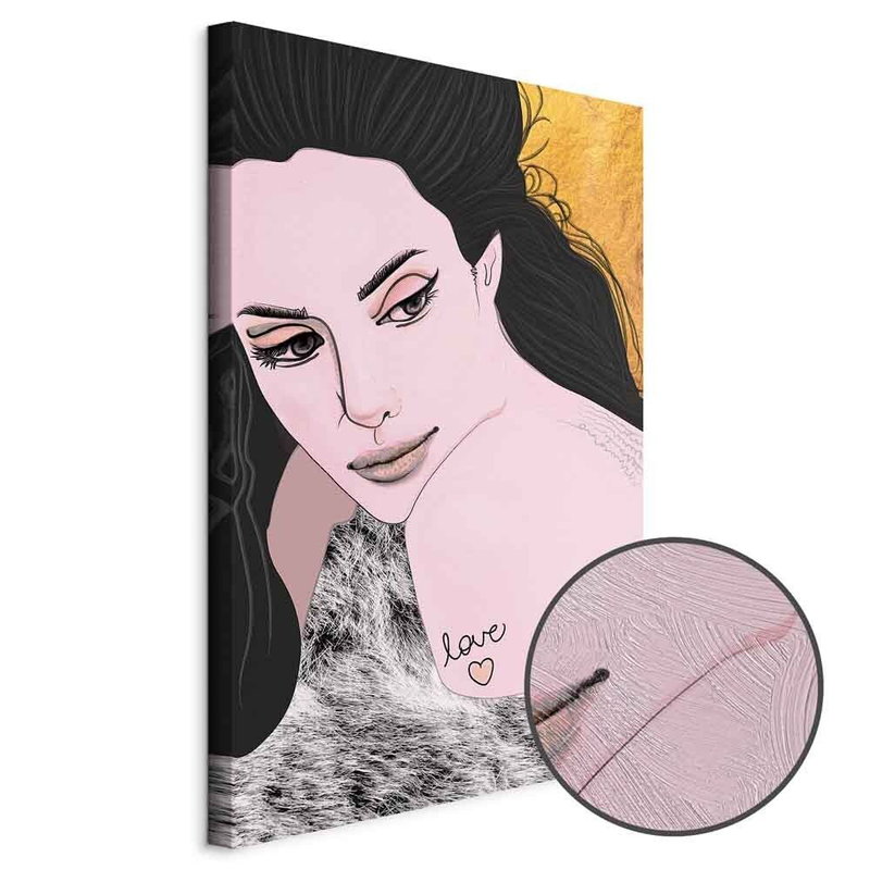 Produktvy av Sensual and love. En rund detaljförstoring visar den strukturerade gelytan.