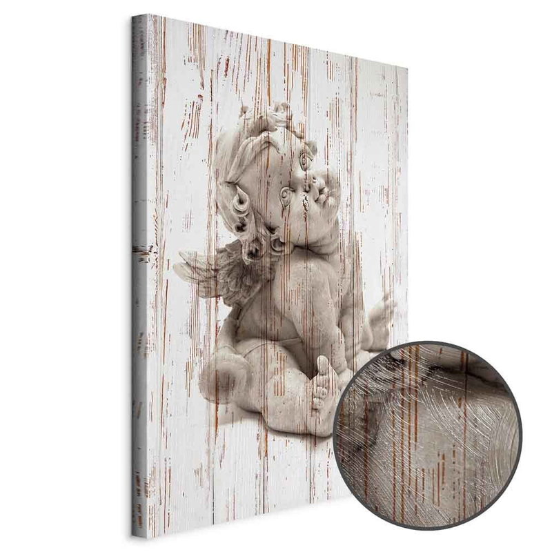 Produktvy av Pensive cupid. En rund detaljförstoring visar den strukturerade gelytan.