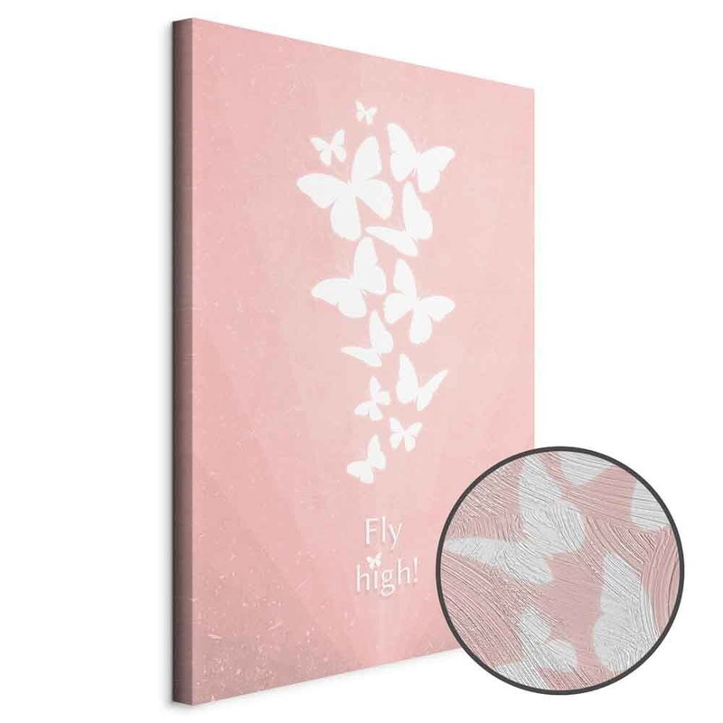 Produktvy av Fly high. En rund detaljförstoring visar den strukturerade gelytan.