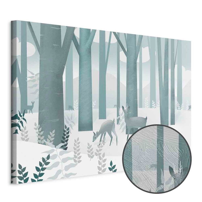 Produktvy av Fairy-tale forest - first. En rund detaljförstoring visar den strukturerade gelytan.