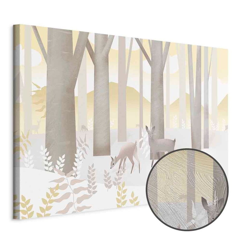 Produktvy av Fairy-tale forest - third. En rund detaljförstoring visar den strukturerade gelytan.