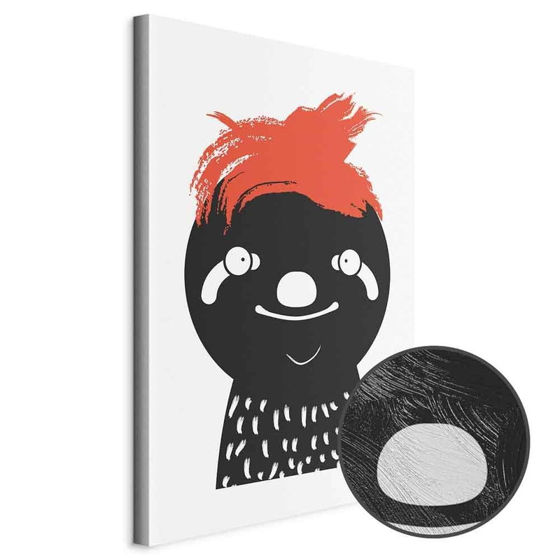 Produktvy av Crazy sloth. En rund detaljförstoring visar den strukturerade gelytan.