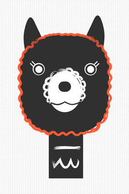 Vooraanzicht van Decorative alpaca. De volledige gedrukte compositie is te zien zonder het schuine productaanzicht of de detailopname van het geloppervlak.