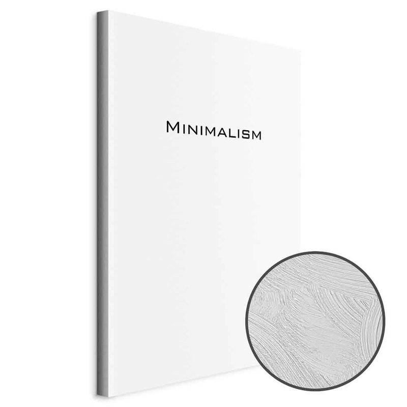 Produktvy av Minimalism. En rund detaljförstoring visar den strukturerade gelytan.