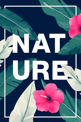 Vooraanzicht van Nature. De volledige gedrukte compositie is te zien zonder het schuine productaanzicht of de detailopname van het geloppervlak.