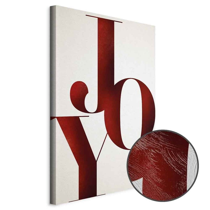 Produktvy av Joy. En rund detaljförstoring visar den strukturerade gelytan.