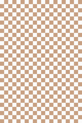 Vooraanzicht van Checkerboard pattern -. De volledige gedrukte compositie is te zien zonder het schuine productaanzicht of de detailopname van het geloppervlak.