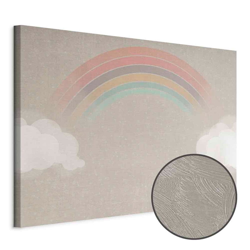 Produktvy av Rainy june - colorful. En rund detaljförstoring visar den strukturerade gelytan.