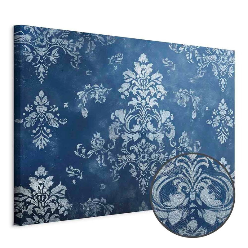 Produktvy av Retro ornament decorative. En rund detaljförstoring visar den strukturerade gelytan.