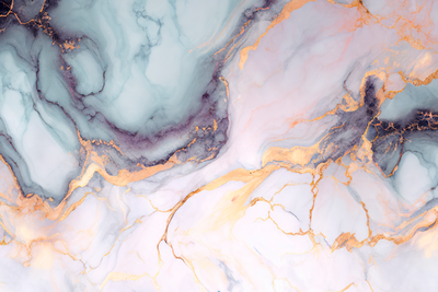 Vooraanzicht van Pastel stones - pink and. De volledige gedrukte compositie is te zien zonder het schuine productaanzicht of de detailopname van het geloppervlak.