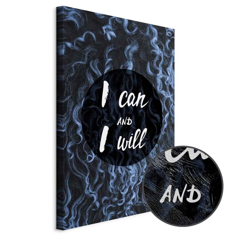 Produktvy av I can and i will. En rund detaljförstoring visar den strukturerade gelytan.