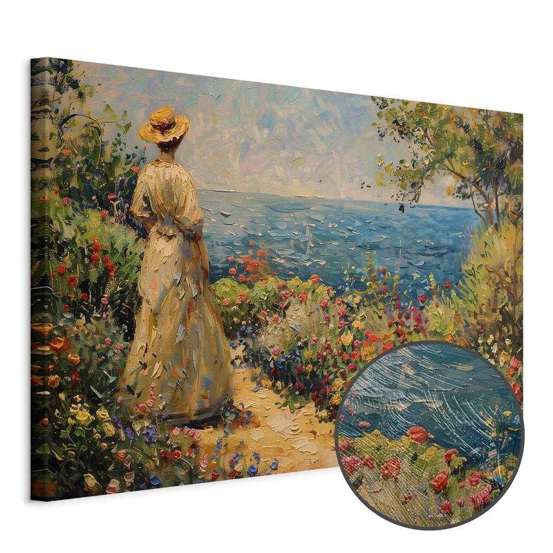 Produktvy av Nostalgic impression - a. En rund detaljförstoring visar den strukturerade gelytan.