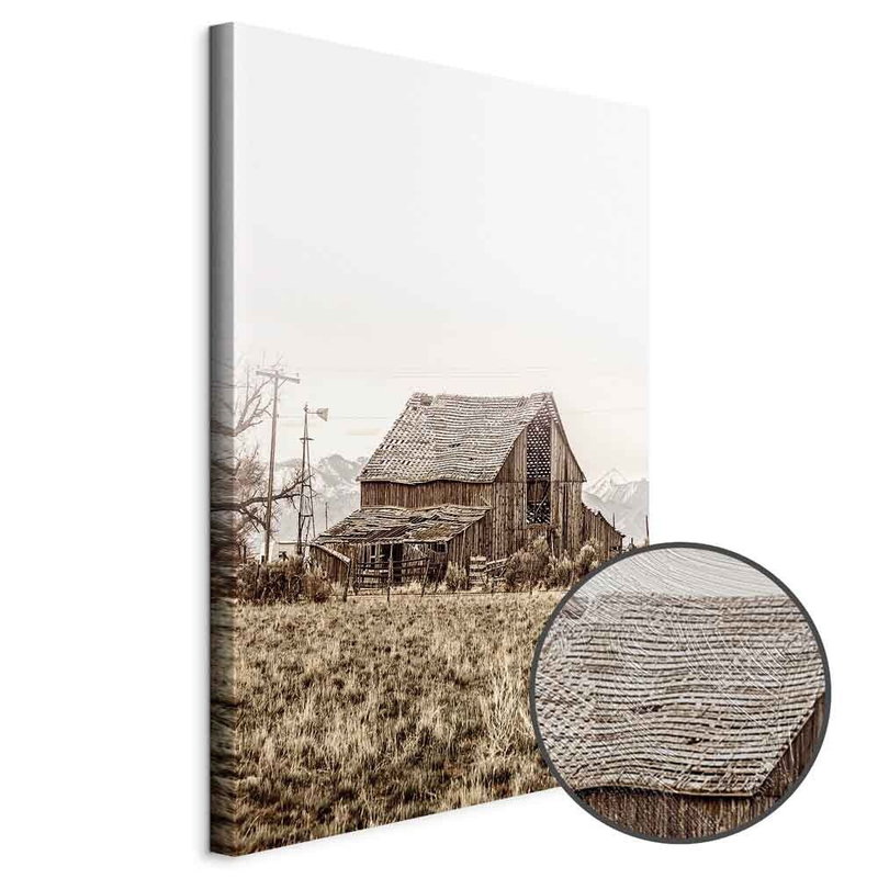 Produktvy av Abandoned ranch. En rund detaljförstoring visar den strukturerade gelytan.