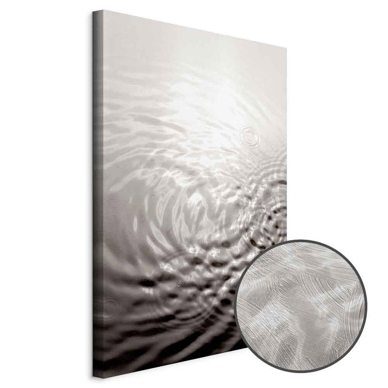 Produktvy av Water surface. En rund detaljförstoring visar den strukturerade gelytan.