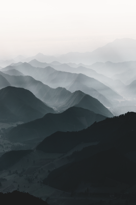 Vooraanzicht van Parallel ridges. De volledige gedrukte compositie is te zien zonder het schuine productaanzicht of de detailopname van het geloppervlak.