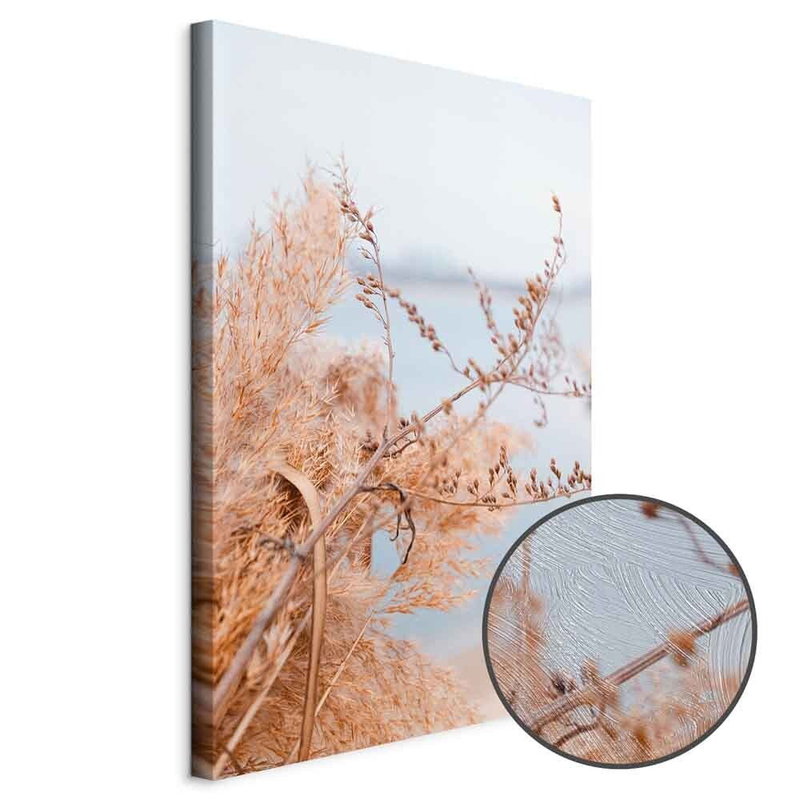 Produktvy av Sophisticated twigs. En rund detaljförstoring visar den strukturerade gelytan.