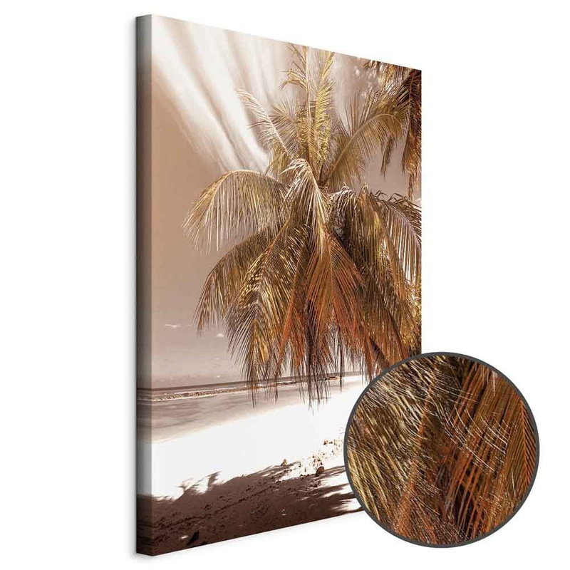 Produktvy av Palm shadow. En rund detaljförstoring visar den strukturerade gelytan.