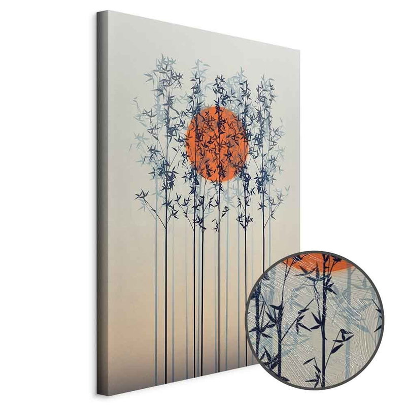 Produktvy av Lonely twilight. En rund detaljförstoring visar den strukturerade gelytan.