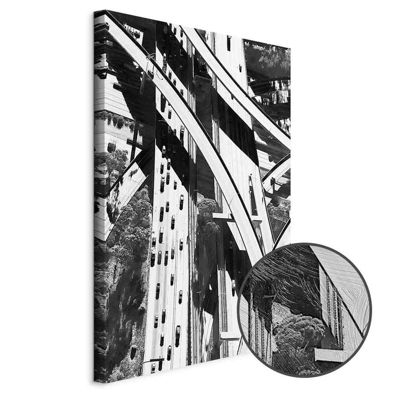 Produktvy av City geometry. En rund detaljförstoring visar den strukturerade gelytan.