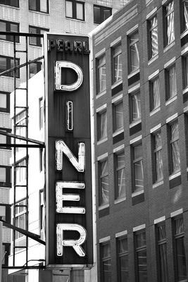 Vooraanzicht van New york neon sign. De volledige gedrukte compositie is te zien zonder het schuine productaanzicht of de detailopname van het geloppervlak.