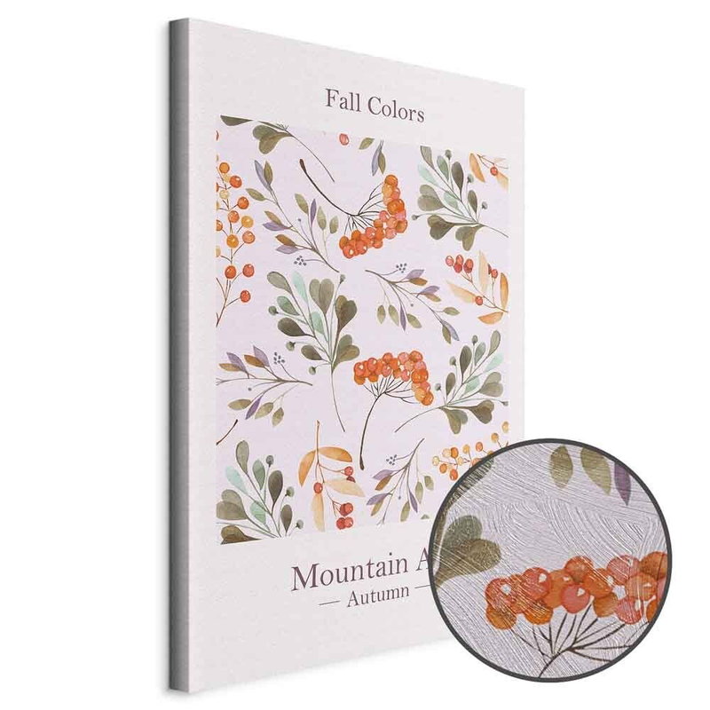 Produktvy av Fall colors. En rund detaljförstoring visar den strukturerade gelytan.