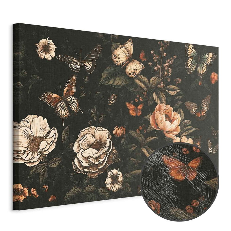 Produktvy av Rustic garden. En rund detaljförstoring visar den strukturerade gelytan.