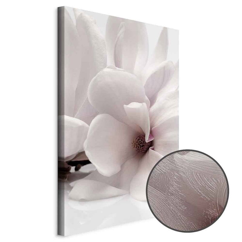 Produktvy av Blooming light. En rund detaljförstoring visar den strukturerade gelytan.