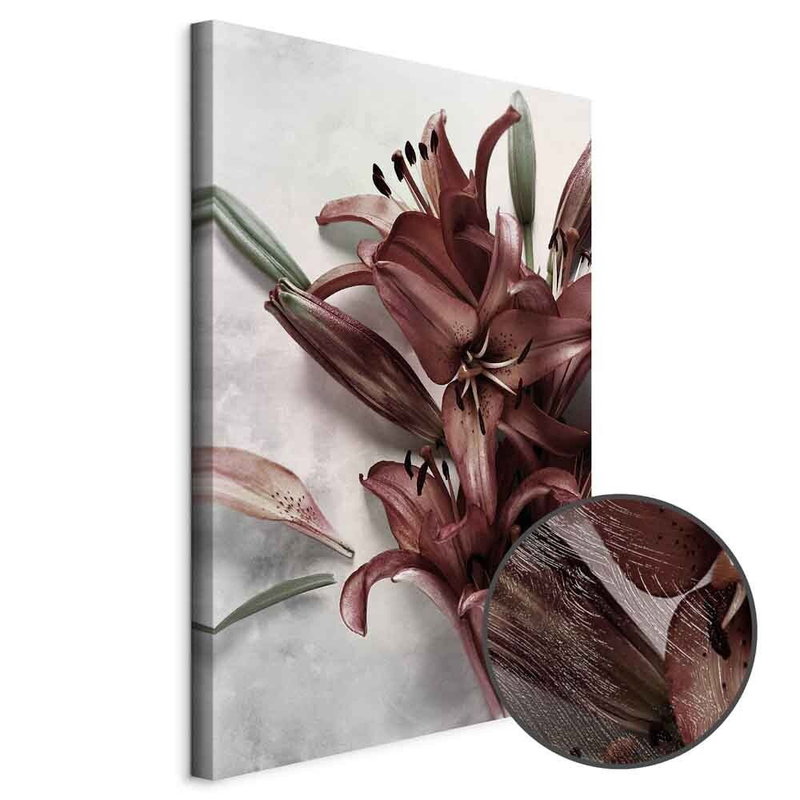 Produktvy av Floral form. En rund detaljförstoring visar den strukturerade gelytan.
