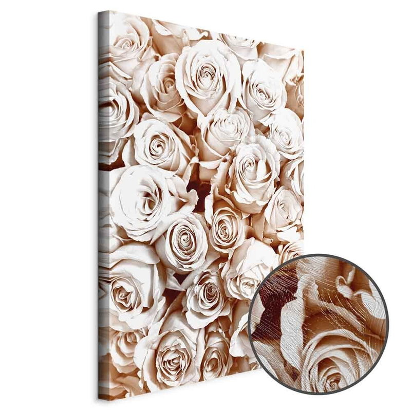 Produktvy av Rose garden. En rund detaljförstoring visar den strukturerade gelytan.