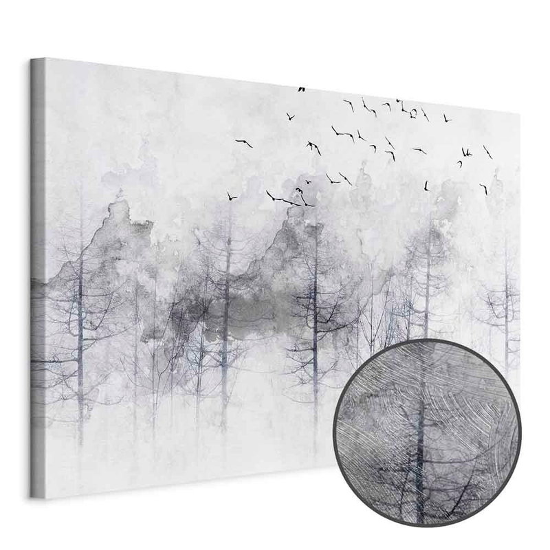 Produktvy av Winter forest wide. En rund detaljförstoring visar den strukturerade gelytan.