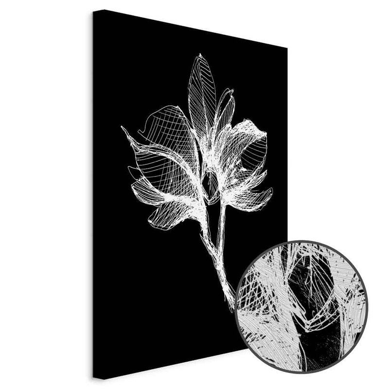 Produktvy av Night flower. En rund detaljförstoring visar den strukturerade gelytan.