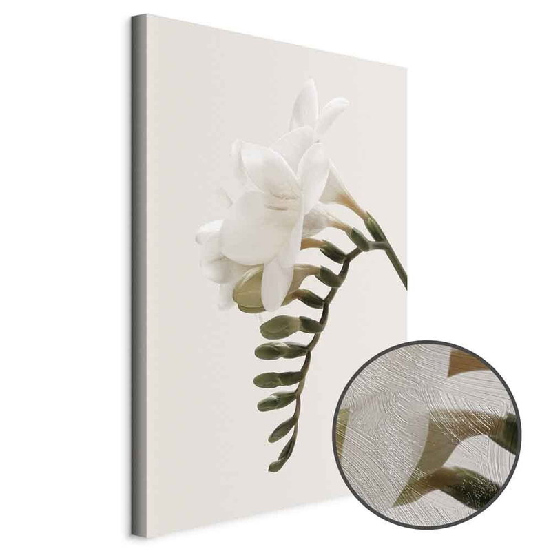 Produktvy av Spring headdress. En rund detaljförstoring visar den strukturerade gelytan.